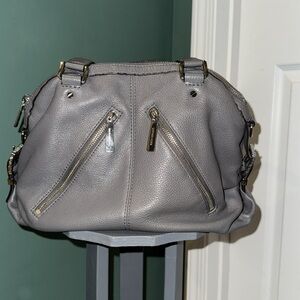Gray‎ Leather Michael Kors Handbag